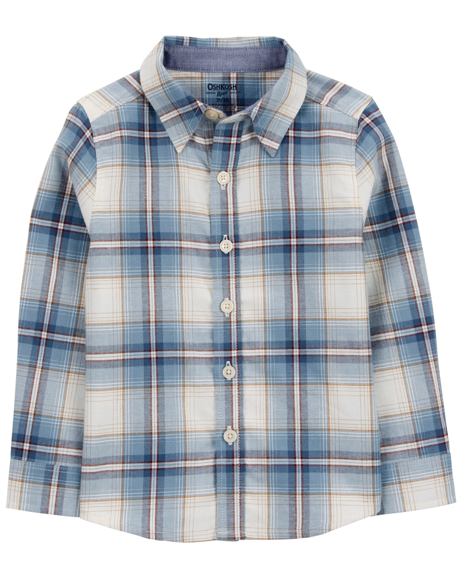 Camisa de sarga, diseño a cuadros Camisa de sarga, diseño a cuadros