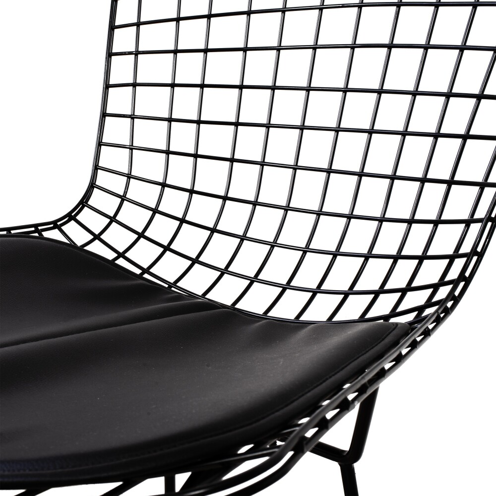 SILLA METAL NEGRO BERTOIA C-451