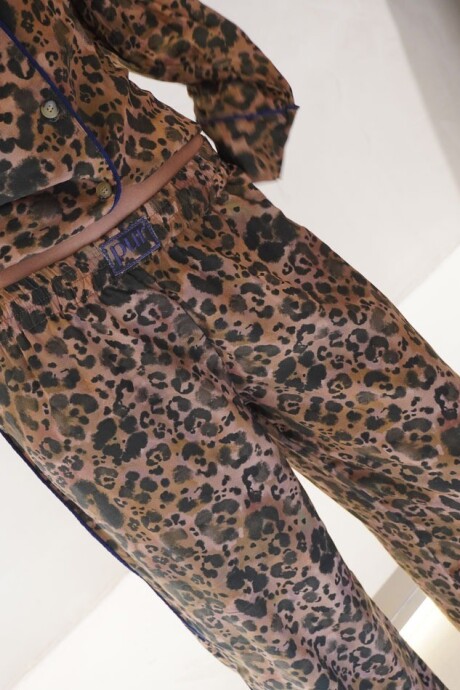 Wild Late Check Out Pijama Leopard