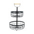 Canasto Organizador 2 Pisos Cocina y Mesa Frutera Deco con manija IMBACK Canasto Organizador 2 Pisos Cocina y Mesa Frutera Deco con manija IMBACK