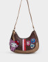 Bandoleras Estampados Bandolera Hobo Hello Kitty Kawaii - Marron Chocolate