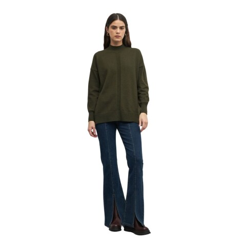 POLERA LEANDRA S-XL VERDE OSCU