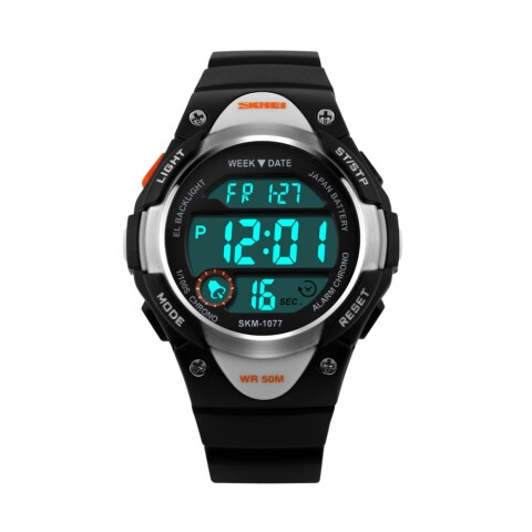 Reloj Skmei 1077BK Deportivo Infantil Unisex color negro Reloj Skmei 1077bk Deportivo Infantil Unisex Color Negro