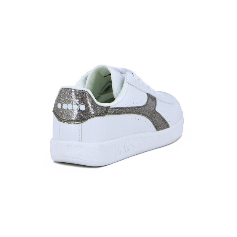 Championes Mujer Diadora Knock On Blanco-Plata