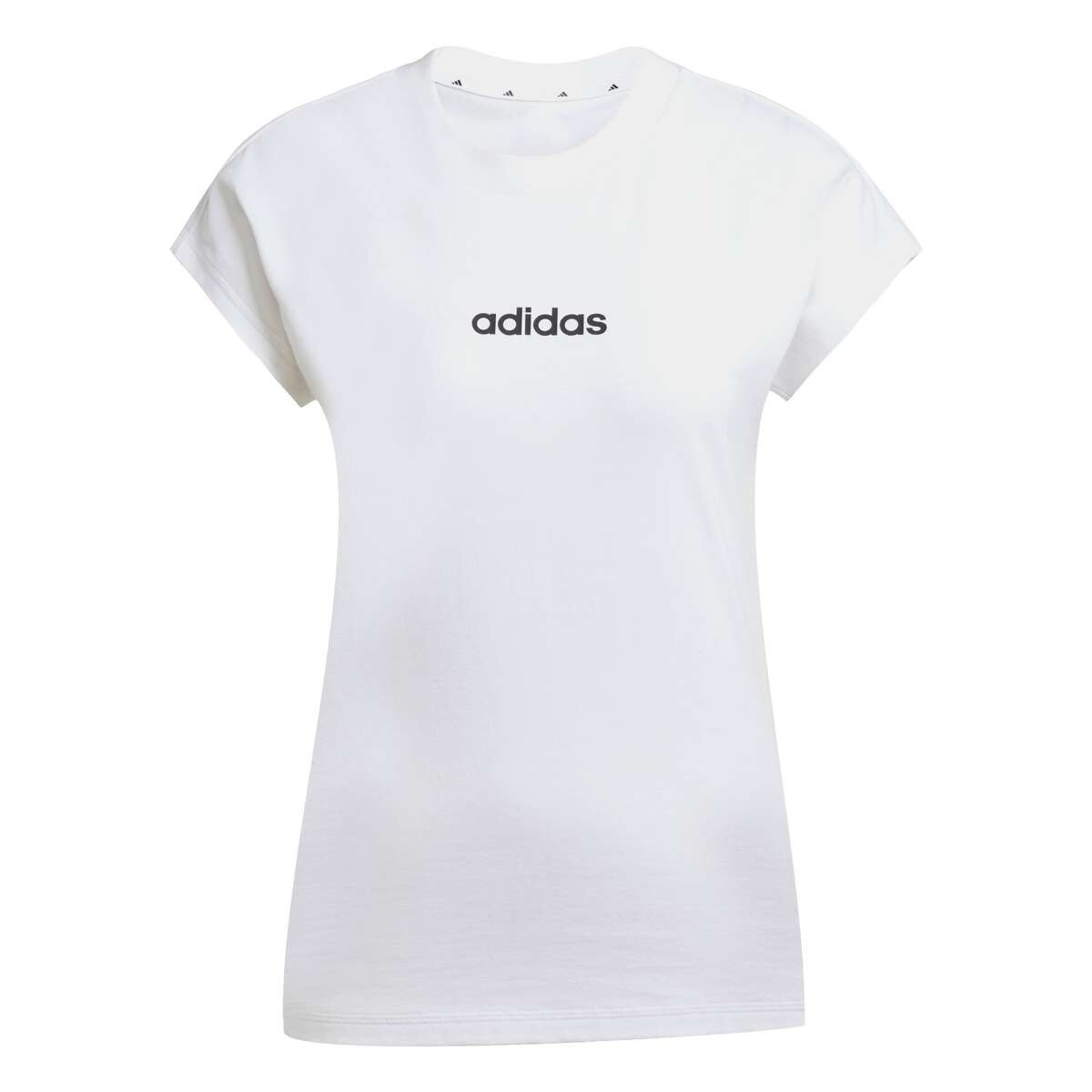 Remera Essentials Linear Tee De Mujer - Blanco 