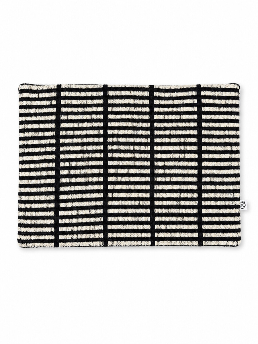 FUNDA DE ALMOHADON NANTES - NEGRO 