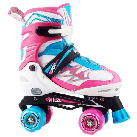 Patín Rollers Fila Joy Extensibles Niños N1 Europa Rosa-Blanco