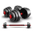 Set de 2 Mancuernas + Barra 3 en 1 + 25 kg en pesas Randers Set de 2 Mancuernas + Barra 3 en 1 + 25 kg en pesas Randers
