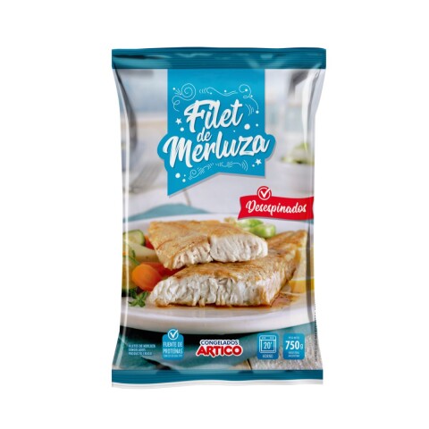 FILET DE MERLUZA ARGENTINA ARTICO SIN ESPINAS - 750grs Filet De Merluza Argentina Artico Sin Espinas - 750grs