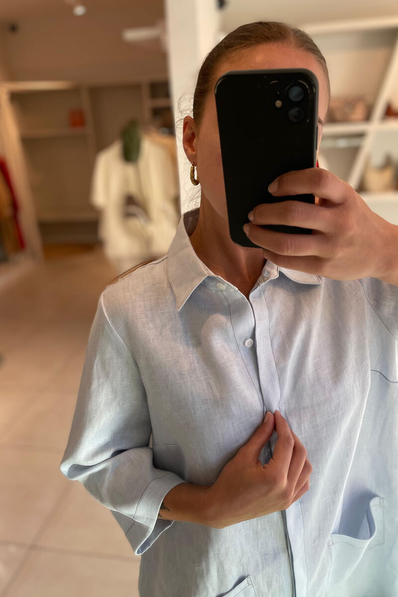 Vestido serena Celeste