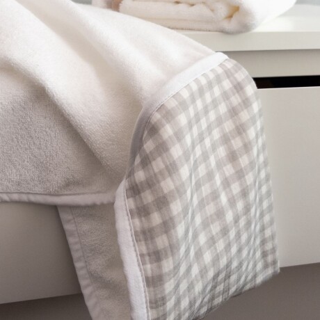 Toallón Niños Vichy Gris