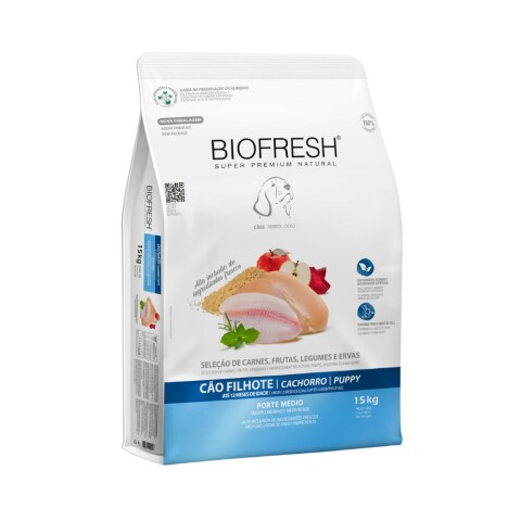 Biofresh Perro Cachorro Raza Mediana 15kg | Crecimiento Biofresh Perro Cachorro Raza Mediana 15kg | Crecimiento