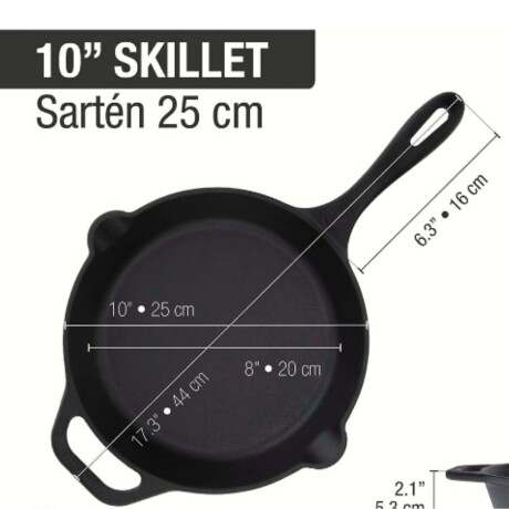 SARTEN HIERRO CURADO 25CM REF.31879 VICTORIA N/a
