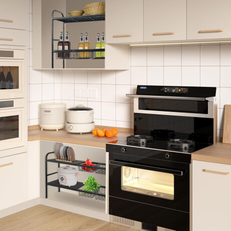 Organizador Extensible Multifunción 2 Niveles 53-83x49x25cm Negro