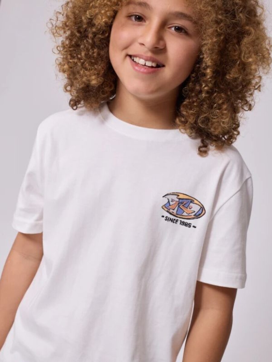 Remera MUNKE Rusty - Blanco 