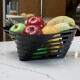 Frutero de mesa plástico NEGRO