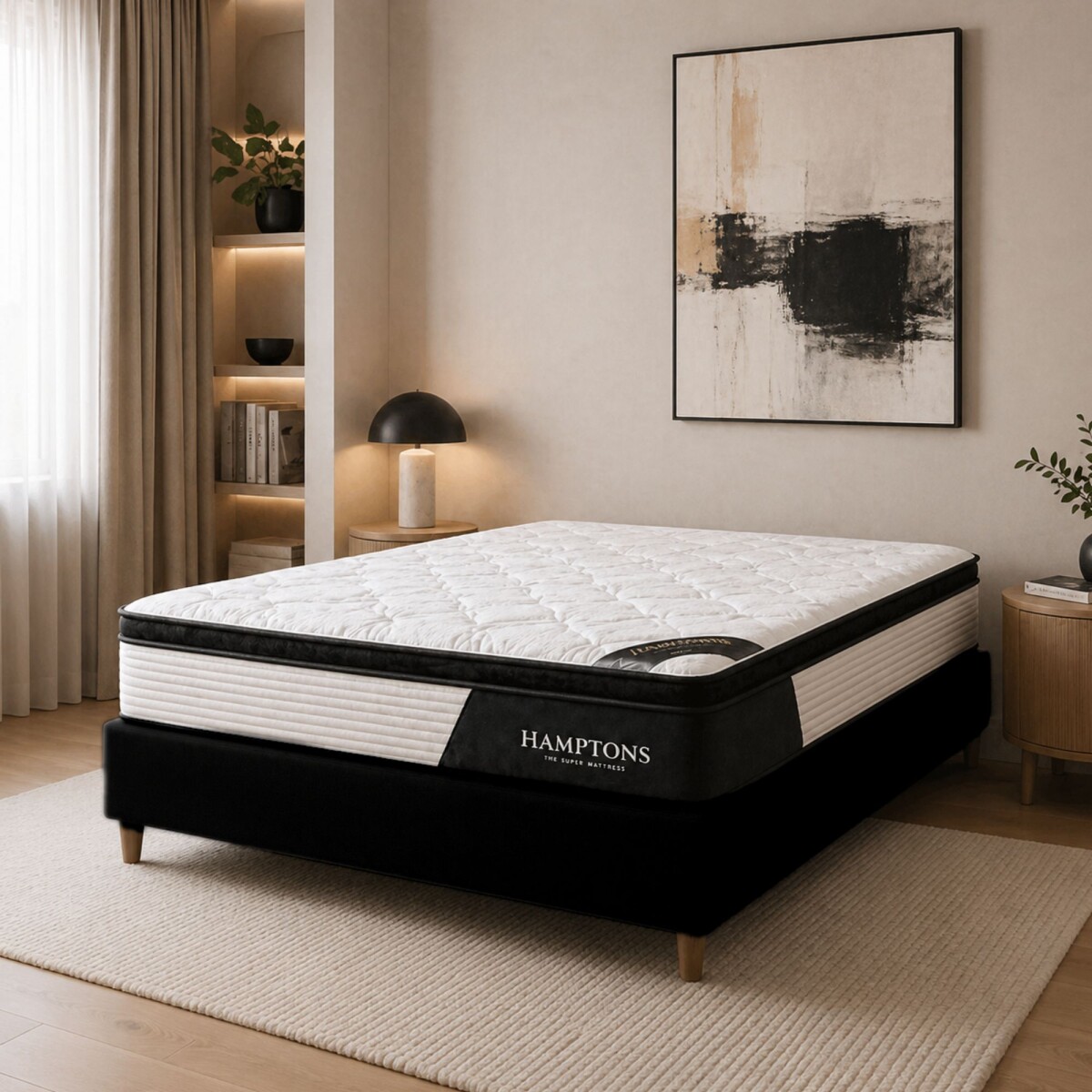 Sommier Queen Hamptons Cobalt Smart Box - Negro 