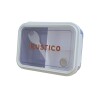 Tupper hermético -Rustico Color Pastel - Práctico para comidas Azul