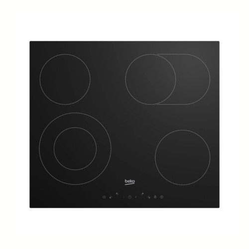 Anafe Vitrocerámico 4 Zonas Negro - Modelo HIC 64403 T - Beko Anafe Vitrocerámico 4 Zonas Negro - Modelo HIC 64403 T - Beko
