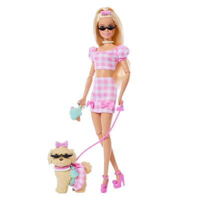 Barbie Muñeca De Moda Twinning Looks con perrito, ropa y accesorios Barbie Muñeca De Moda Twinning Looks con perrito, ropa y accesorios