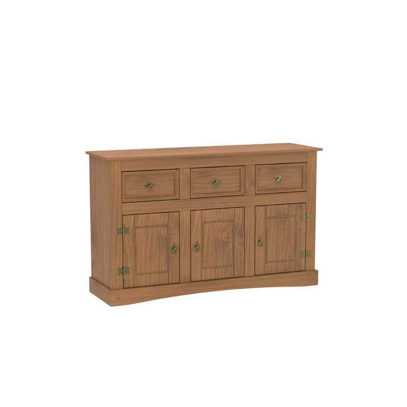 Aparador Lumax 3 Puertas 3 cajones Madera maciza Aparador Lumax 3 Puertas 3 cajones Madera maciza