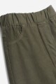 Jogger gabardina VERDE OLIVA