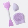 Set de limpieza facial esponjas Color violeta
