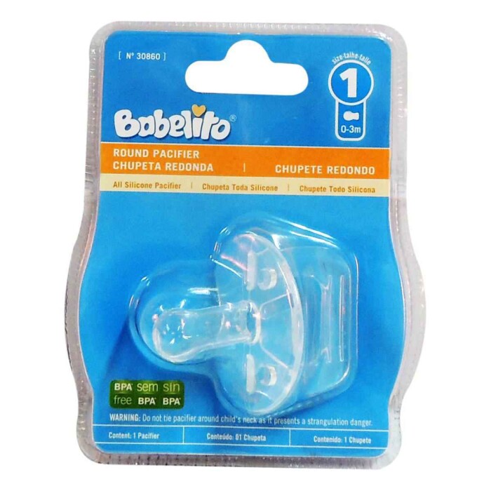BABELITO CHUPETE N°1 REDONDO SILIC.TRASP única