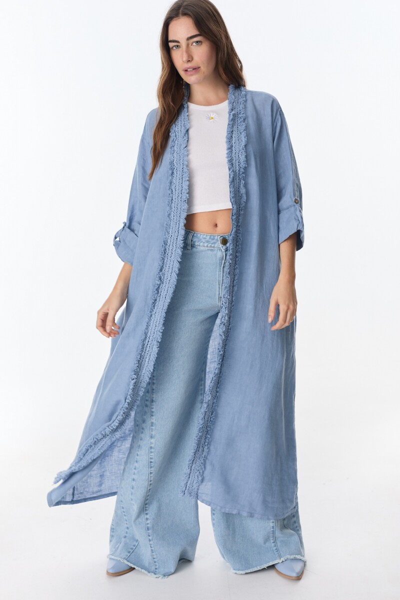 Kimono Aluna - Celeste 