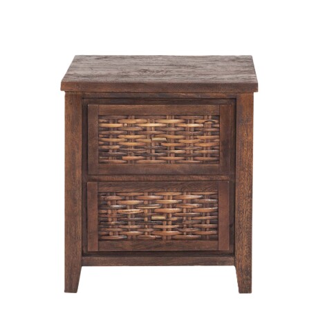 MESA DE LUZ MADERA-DE-MANGO MARRON MARGARA