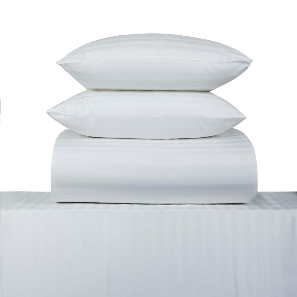 JGO SÁBANAS KING ALGODON BLANCO HOTELERAS 500 HILOS
