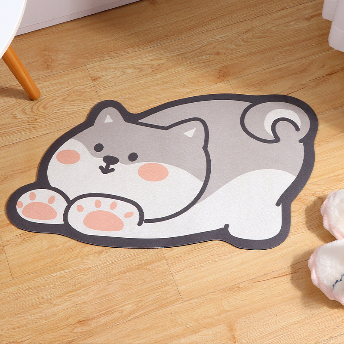 Alfombrita Shiba Inu - Gris 