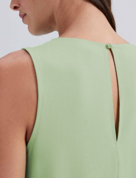 VESTIDO CORTO SIN MANGAS VERDE