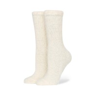 Medias Crocs CrocsSocks Fauxhair Ankle Vanilla Beige