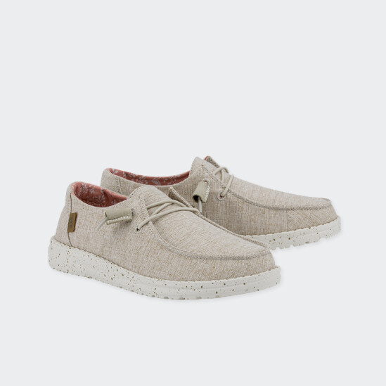Zapatos Hey Dude Wendy Chambray Blanco