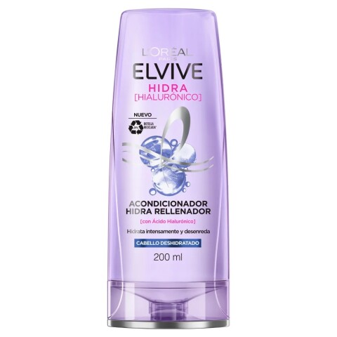 Acondicionador Elvive Hidra Rellenador con Ácido Hialurónico 200 ml Acondicionador Elvive Hidra Rellenador con Ácido Hialurónico 200 ml