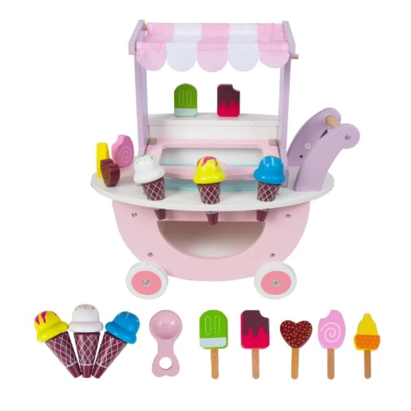 Carrito Helados en Madera Carrito Helados En Madera