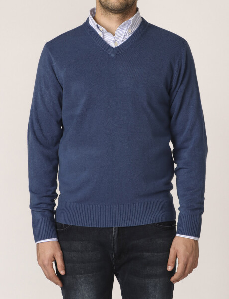 470313 SWEATER V HARRINGTON URBAN Azul Piedra