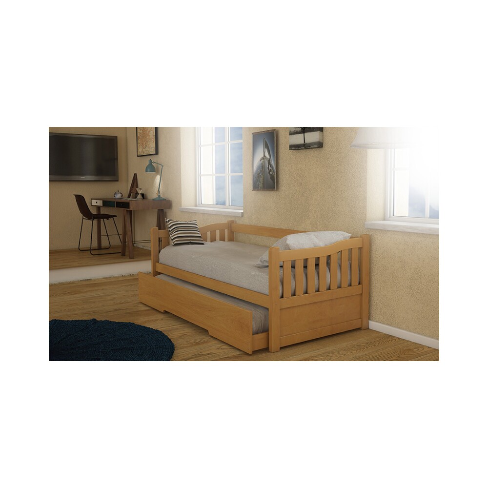 CAMA MARINERA 1 PLAZA PINO-Y-MDF MARRON TOTA