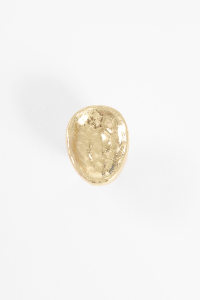 Anillo ajustable irregular dorado