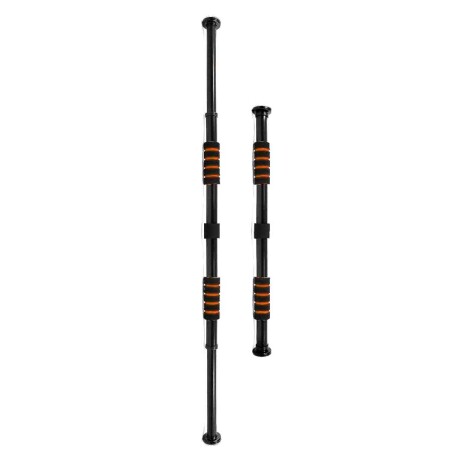 Barra extensible para puerta pull ups fitness NEGRO