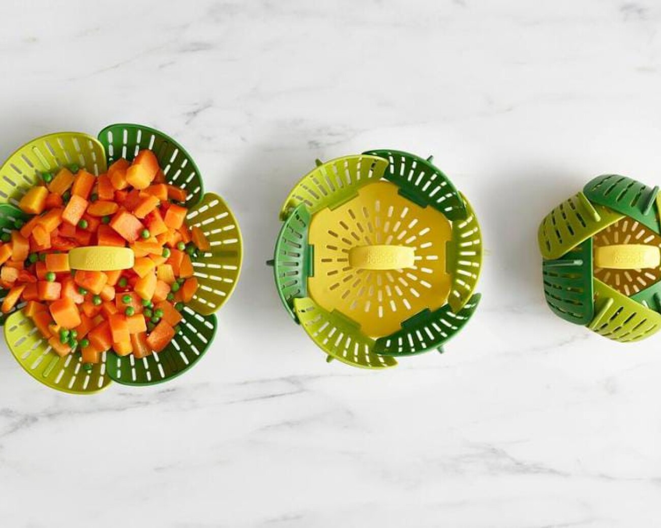 Cesta de vapor plegable – verde Cesta de vapor plegable – verde