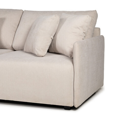 Rinconera Modulare - Tela Microfibra - Chaise izquierdo FX4-10 (Beige)