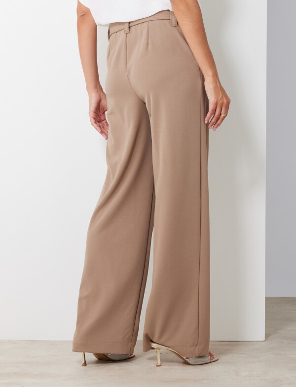 Pantalon Wide Leg Cinto TOSTADO