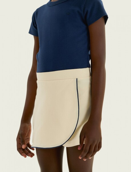 POLLERA PANTALÓN INFANTIL BLANCO