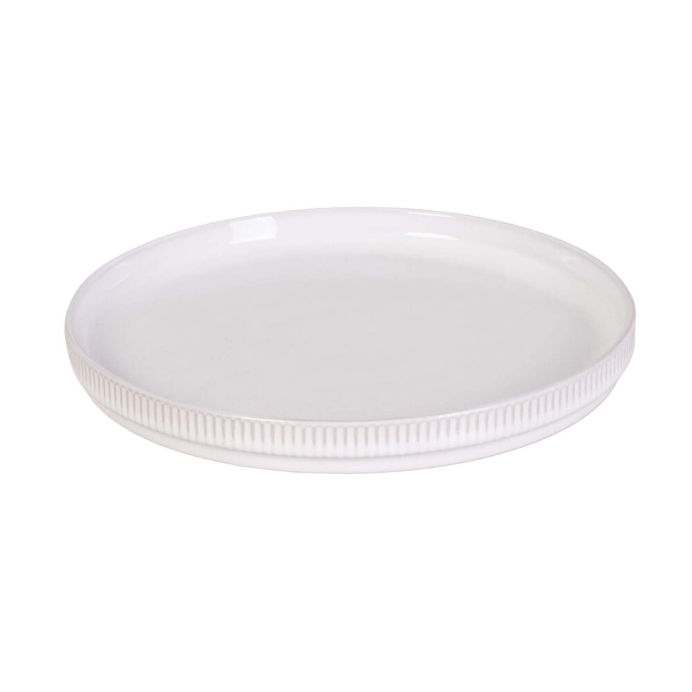 PLATO CERAMICA BLANCO ALLIE