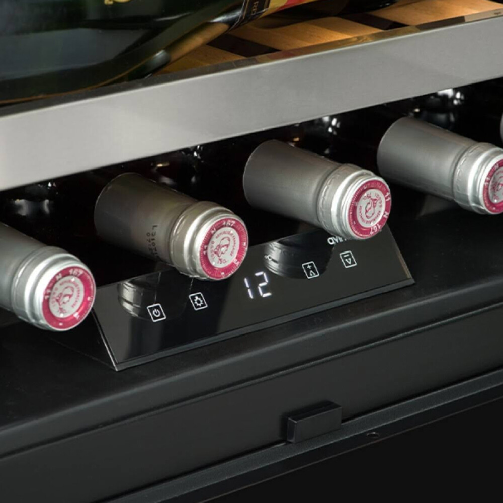 Enfriadora de vino Futura Plus FUT-EV22N vidrio negro 22 botellas negro