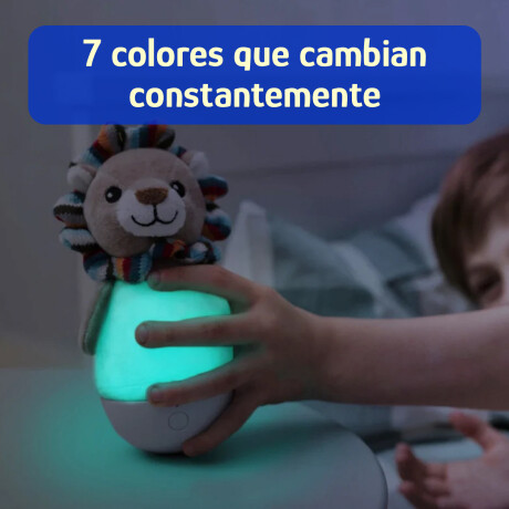 Lampara De Noche Bebés León Melodías Luz 7Colores 10Melodías Leon