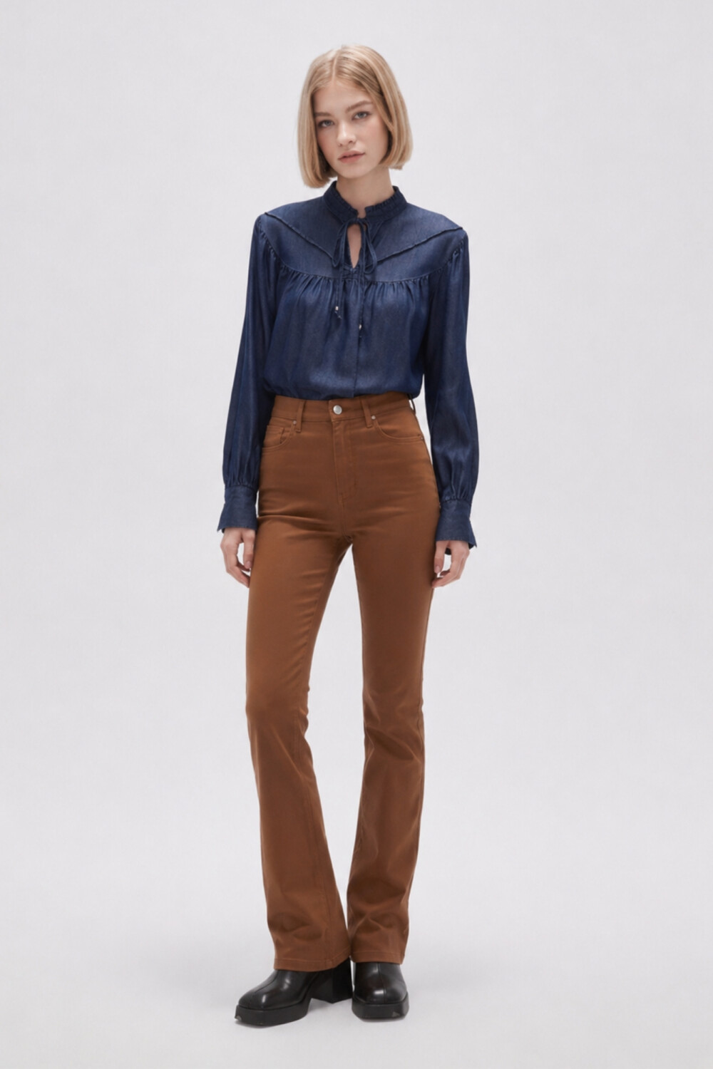 Blusa Falros Azul Indigo