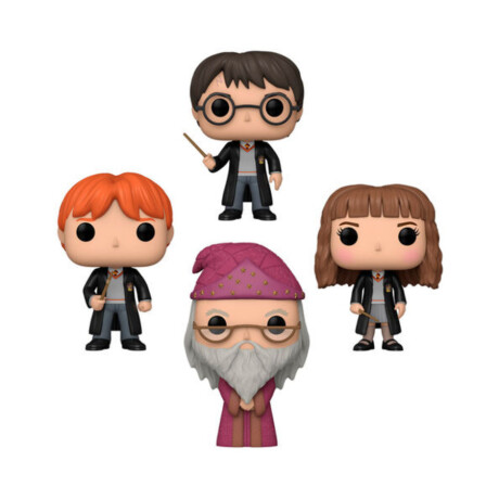 Pack x4 Harry Potter + Hermione + Ron + Dumbledore • Harry Potter Pack x4 Harry Potter + Hermione + Ron + Dumbledore • Harry Potter